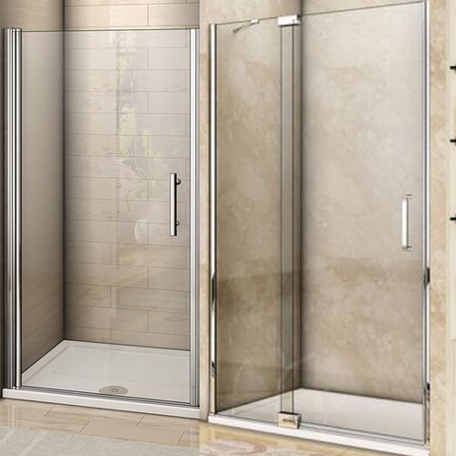 Frameless pivot shower door - frameless,