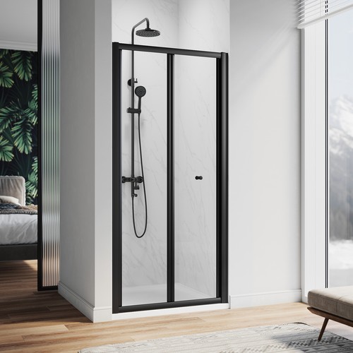 Fold shower door wet - wet, room