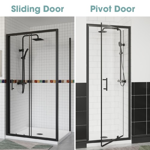 Matt black sliding pivot door - matt,