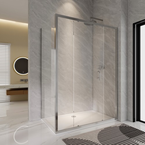 Sliding shower enclosure 6mm - shower,