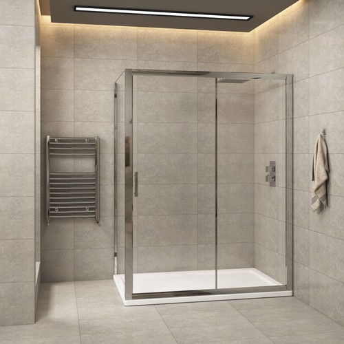 Sliding shower enclosure - sliding, door