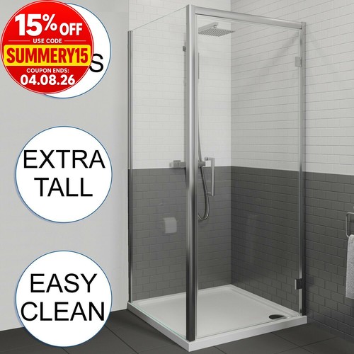 Framed hinged 8mm shower - 8mm,
