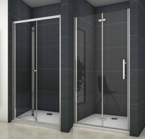Bifold shower door frameless - bifold,